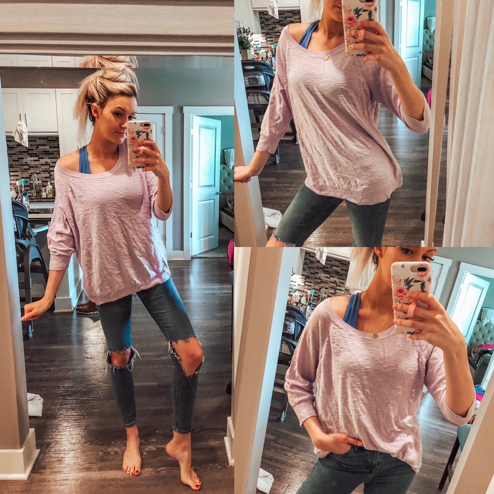 Purple oversized sweater